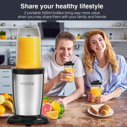 KOIOS 850W Personal Blender for Shakes and Smoothies - 7DAY'S