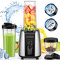 KOIOS Smoothie Blender, Max 1000w Personal Blender for Shakes and Smoothies, 12Pcs Coffee Grinder and Countertop Blenders Combo for Kitchen, Portable Smoothie Blenders with 2x22 oz To - Go Cups, Non - BPA - 7DAY'S