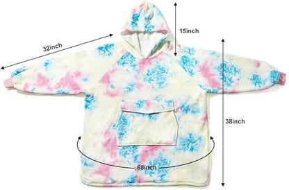 Krifey Wearable Blanket Hoodie, Oversized Sherpa Hooded as Birthday Gifts for Mom Women Girlfriend Men, Cozy Sweatshirt with Giant Pocket - 7DAY'S