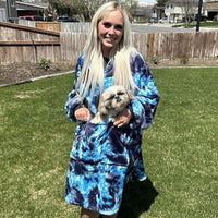 Krifey Wearable Blanket Hoodie, Oversized Sherpa Hooded as Birthday Gifts for Mom Women Girlfriend Men, Cozy Sweatshirt with Giant Pocket - 7DAY'S