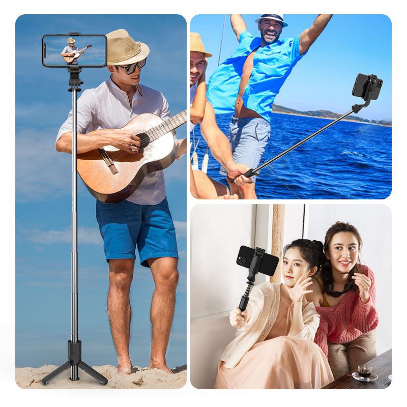 L11 Selfie Stick Foldable Tripod Phone Stand Holder Support Wireless Bluetooth Remote Control Shutter for iOS Android - 7DAY'S