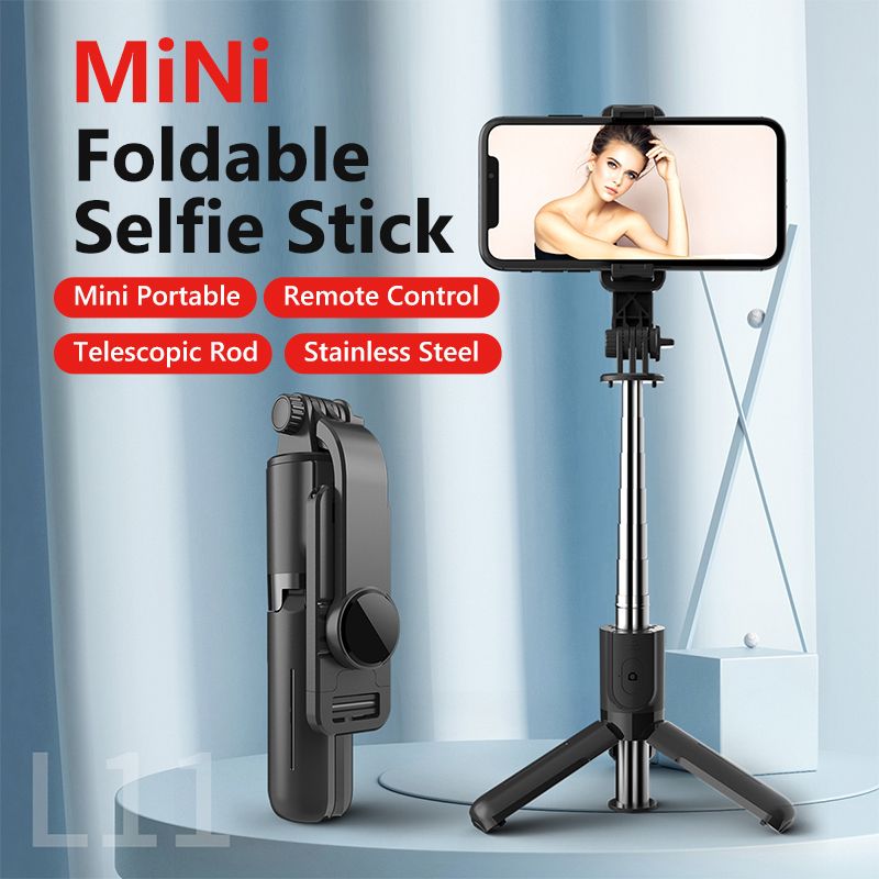 L11 Selfie Stick Foldable Tripod Phone Stand Holder Support Wireless Bluetooth Remote Control Shutter for iOS Android - 7DAY'S