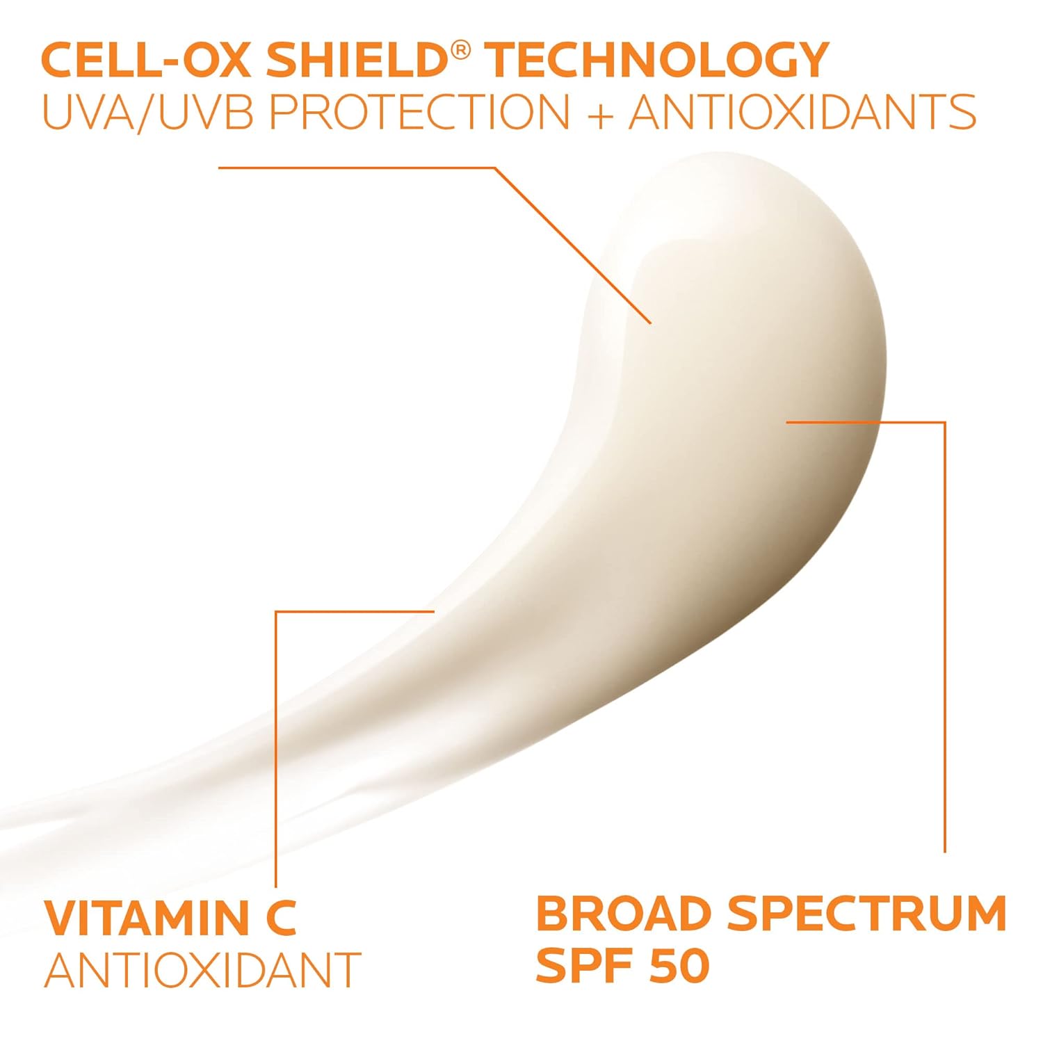 La Roche - Posay Anthelios AOX Daily Antioxidant Serum with SPF, Face Moisturizer with Sunscreen and Vitamin C & E, Oil Free Face Sunscreen for Sensitive Skin, Moisturizing Sun Protection - 7DAY'S