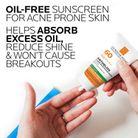 La Roche - Posay Anthelios Clear Skin Sunscreen Dry Touch SPF 60, Oil Free Sunscreen For Face, Oil Absorbing, Broad Spectrum SPF + Antioxidants, Non - Greasy, Oxybenzone Free, Travel Size - 7DAY'S