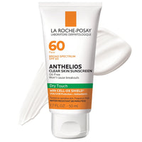 La Roche - Posay Anthelios Clear Skin Sunscreen Dry Touch SPF 60, Oil Free Sunscreen For Face, Oil Absorbing, Broad Spectrum SPF + Antioxidants, Non - Greasy, Oxybenzone Free, Travel Size - 7DAY'S