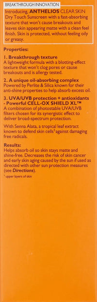 La Roche - Posay Anthelios Clear Skin Sunscreen Dry Touch SPF 60, Oil Free Sunscreen For Face, Oil Absorbing, Broad Spectrum SPF + Antioxidants, Non - Greasy, Oxybenzone Free, Travel Size - 7DAY'S