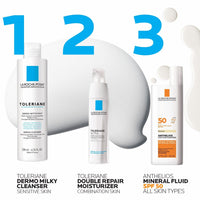 La Roche - Posay Anthelios Kids Gentle Lotion Sunscreen SPF 50, Broad Spectrum SPF + Antioxidants, Sunscreen For Kids, Octinoxate & Oxybenzone - Free, Pediatrician Tested, Non Comedogenic, Oil Free - 7DAY'S