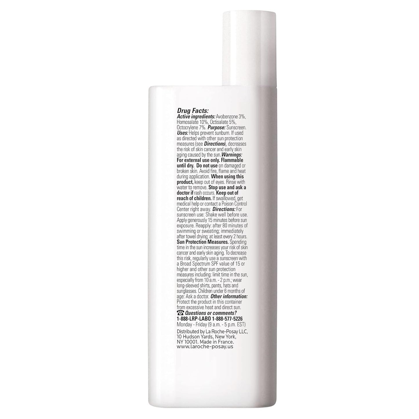 La Roche - Posay Anthelios Light Fluid Facial Sunscreen SPF 60, Lightweight Sunscreen For Face, Fluid Texture, Broad Spectrum SPF + Antioxidants, Oil Free & Oxybenzone Free, Travel Size 1.7 Fl. Oz. - 7DAY'S