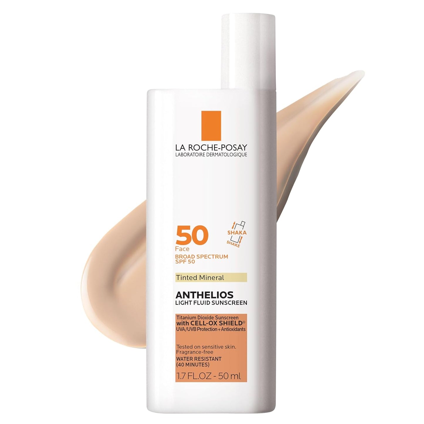 La Roche - Posay Anthelios Sunscreen SPF 50, Ultra - Light Fluid Broad Spectrum SPF 50, Face Sunscreen with Titanium Dioxide Mineral, Lightweight & Fast - Absorbing, Oil - Free, Matte Finish - 7DAY'S