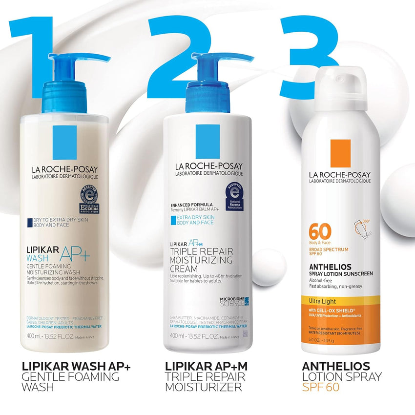 La Roche - Posay Anthelios Ultra - Light Sunscreen Spray Lotion SPF 60, Spray Sunscreen For Face & Body, Broad Spectrum SPF + Antioxidants, Oil Free, Alcohol Free, Water Resistant 80 Min., 5 Fl. Oz. - 7DAY'S