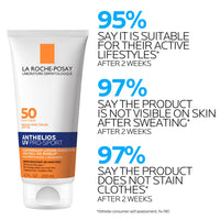 La Roche - Posay Anthelios UV Pro - Sport SPF 50 Sunscreen for Face & Body, Water & Sweat Resistant with Non - Drip Formula, Invisible Broad Spectrum Sunscreen Lotion, Lightweight & Breathable - 7DAY'S