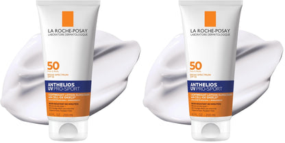 La Roche - Posay Anthelios UV Pro - Sport SPF 50 Sunscreen for Face & Body, Water & Sweat Resistant with Non - Drip Formula, Invisible Broad Spectrum Sunscreen Lotion, Lightweight & Breathable - 7DAY'S
