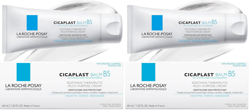 La Roche - Posay Cicaplast Balm B5, Healing Ointment and Soothing Therapeutic Multi Purpose Cream for Dry & Irritated Skin, Body and Hand Balm, Baby Safe, Fragrance Free - 7DAY'S
