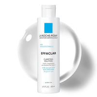 La Roche - Posay Effaclar Clarifying Solution Acne Toner with Salicylic Acid and Glycolic Acid, Pore Refining Oily Skin Toner, Gentle Exfoliant to Unclog Pores and Remove Dead Skin Cells - 7DAY'S