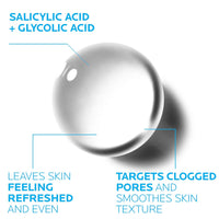 La Roche - Posay Effaclar Clarifying Solution Acne Toner with Salicylic Acid and Glycolic Acid, Pore Refining Oily Skin Toner, Gentle Exfoliant to Unclog Pores and Remove Dead Skin Cells - 7DAY'S