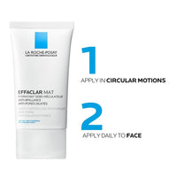 La Roche - Posay Effaclar Mat, Daily Moisturizer For Oily Skin, Visibly Reduces The Look Of Pores, Oil - Free Mattifying Moisturizer, Smooths Skin Texture, Non - Comedogenic & Dermatologist Tested - 7DAY'S