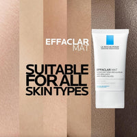 La Roche - Posay Effaclar Mat, Daily Moisturizer For Oily Skin, Visibly Reduces The Look Of Pores, Oil - Free Mattifying Moisturizer, Smooths Skin Texture, Non - Comedogenic & Dermatologist Tested - 7DAY'S