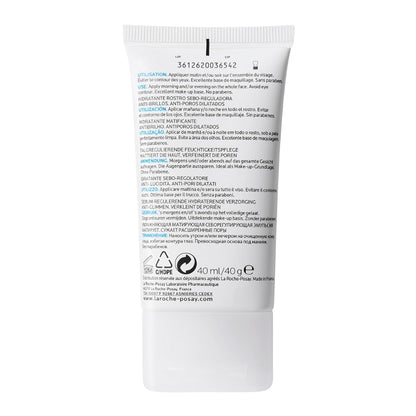 La Roche - Posay Effaclar Mat, Daily Moisturizer For Oily Skin, Visibly Reduces The Look Of Pores, Oil - Free Mattifying Moisturizer, Smooths Skin Texture, Non - Comedogenic & Dermatologist Tested - 7DAY'S