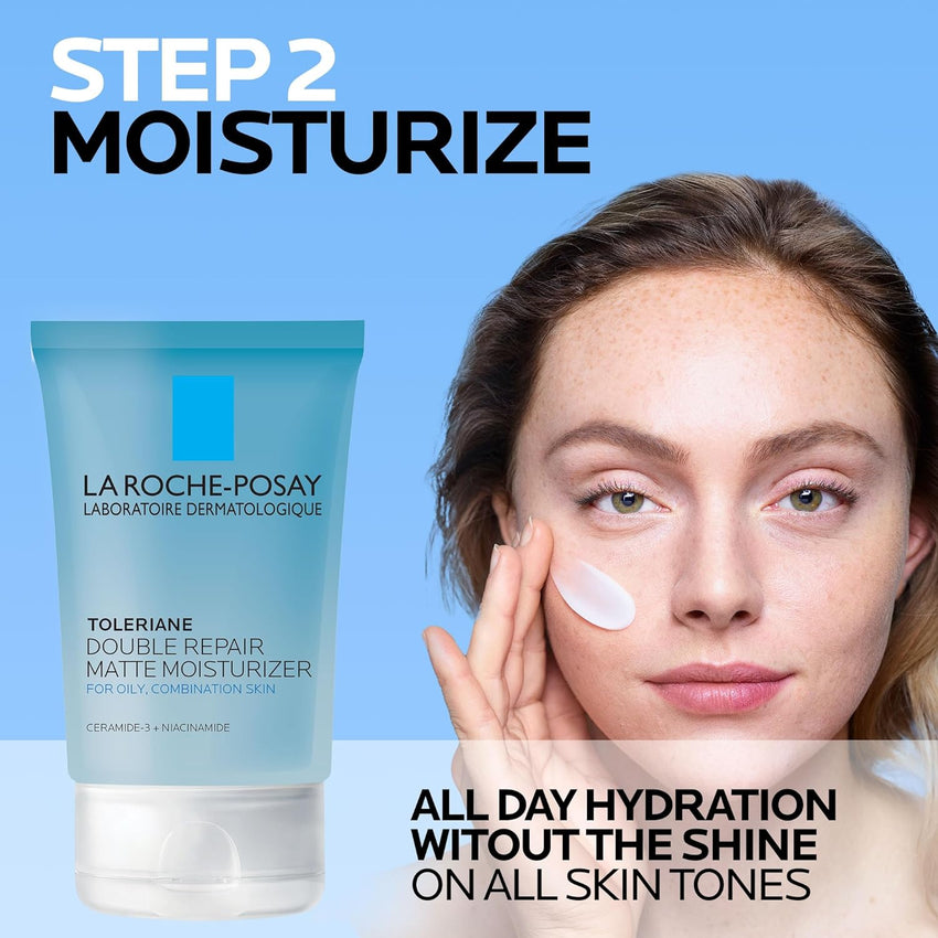 La Roche - Posay Effaclar Medicated Gel Cleanser, 2% Salicylic Acid Cleanser + LHA + Glycerin, Foaming Acne Face Wash, Helps Clear & Prevent Acne Breakouts, Oil Free, Targets Excess Oil - 7DAY'S