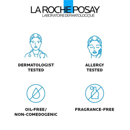 La Roche - Posay Effaclar Medicated Gel Cleanser, 2% Salicylic Acid Cleanser + LHA + Glycerin, Foaming Acne Face Wash, Helps Clear & Prevent Acne Breakouts, Oil Free, Targets Excess Oil - 7DAY'S