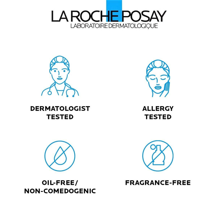 La Roche - Posay Effaclar Medicated Gel Cleanser, 2% Salicylic Acid Cleanser + LHA + Glycerin, Foaming Acne Face Wash, Helps Clear & Prevent Acne Breakouts, Oil Free, Targets Excess Oil - 7DAY'S