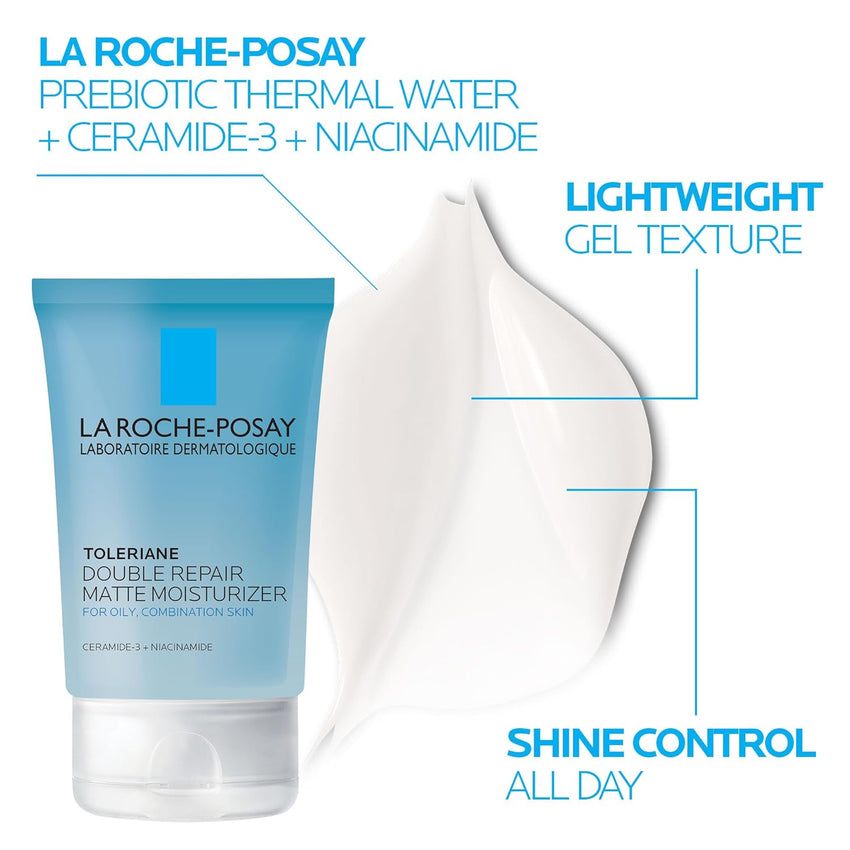 La Roche - Posay Effaclar Medicated Gel Cleanser, 2% Salicylic Acid Cleanser + LHA + Glycerin, Foaming Acne Face Wash, Helps Clear & Prevent Acne Breakouts, Oil Free, Targets Excess Oil - 7DAY'S