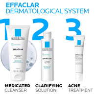 La Roche - Posay Effaclar Medicated Gel Cleanser, 2% Salicylic Acid Cleanser + LHA + Glycerin, Foaming Acne Face Wash, Helps Clear & Prevent Acne Breakouts, Oil Free, Targets Excess Oil - 7DAY'S