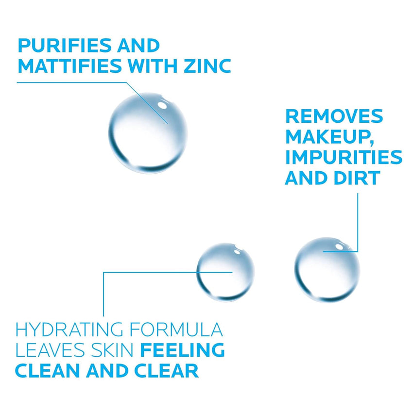 La Roche - Posay Effaclar Micellar Cleansing Water Toner for Oily Skin, Oil Free Makeup Remover, Safe for Sensitive Skin with Thermal Spring Water - 7DAY'S