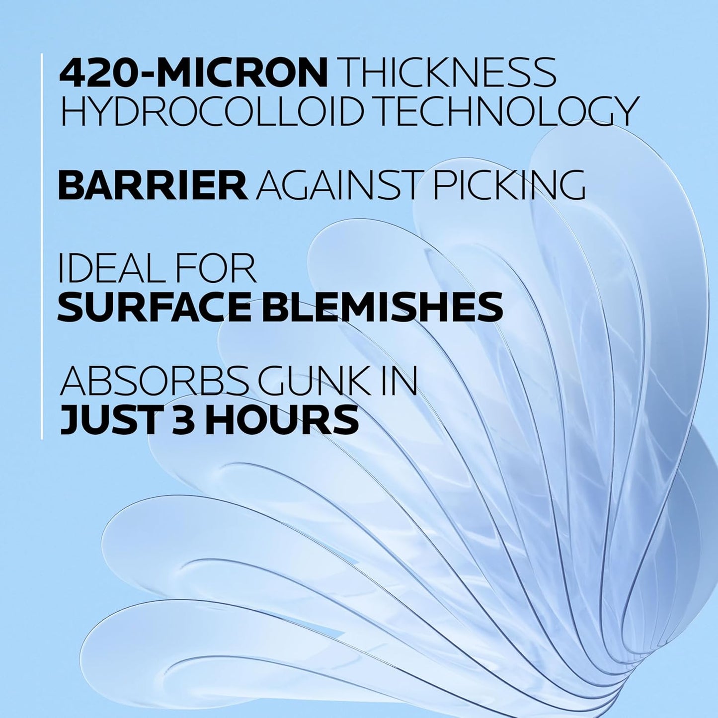 La Roche - Posay Effaclar Multi - Target Blemish Patches, Hydrocolloid Pimple Patches For Face Shields, Targets & Absorbs, Suitable Under Makeup, 22 Patches, 12 Small Size & 10 Medium Size - 7DAY'S