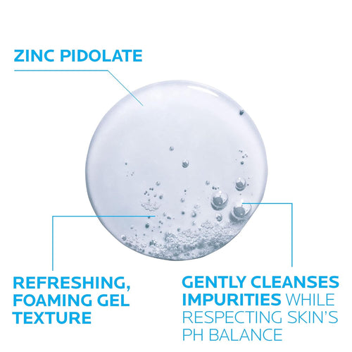 La Roche - Posay Effaclar Purifying Foaming Gel Cleanser for Oily Skin, With Zinc Pidolate To Remove Excess Oil & Shine, Alcohol Free & Oil Free, Face Wash For Oily Skin, Sensitive Skin Tested - 7DAY'S