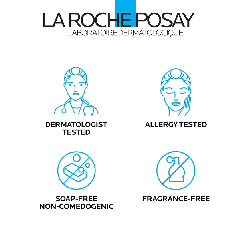 La Roche - Posay Effaclar Purifying Foaming Gel Cleanser for Oily Skin, With Zinc Pidolate To Remove Excess Oil & Shine, Alcohol Free & Oil Free, Face Wash For Oily Skin, Sensitive Skin Tested - 7DAY'S