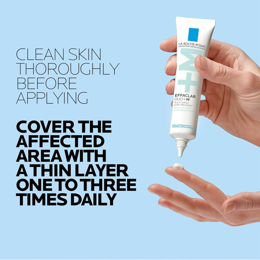 La Roche - Posay Effaclar Salicylic Acid Acne Treatment For Face, Mattifying Acne Gel Cream Spot Treatment for Blackheads, Whiteheads & Pores, Prevents New Pimples, Non - Greasy, Sensitive Skin Safe - 7DAY'S