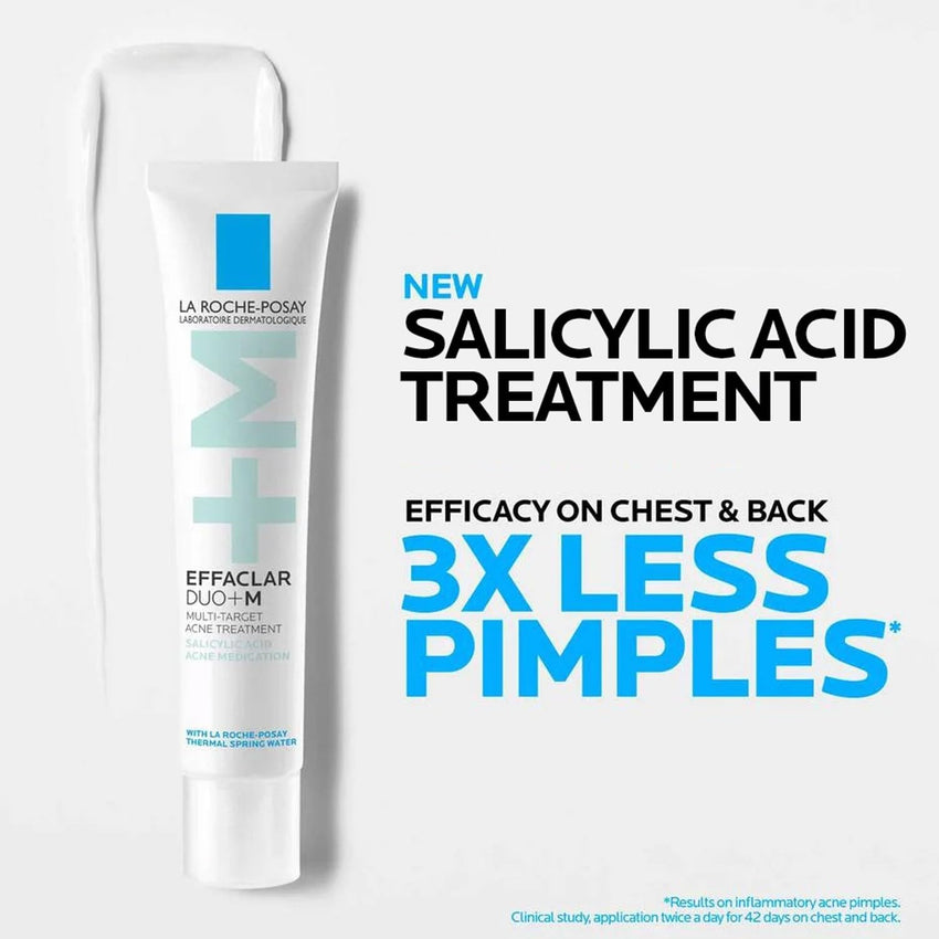 La Roche - Posay Effaclar Salicylic Acid Acne Treatment For Face, Mattifying Acne Gel Cream Spot Treatment for Blackheads, Whiteheads & Pores, Prevents New Pimples, Non - Greasy, Sensitive Skin Safe - 7DAY'S
