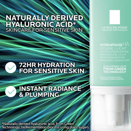 La Roche - Posay Hydraphase HA Light Face Moisturizer, Hyaluronic Acid Face Moisturizer with 72HR Hydration, Oil Free & Non - Comedogenic, 50 ML, 1.69 fl. oz. - 7DAY'S