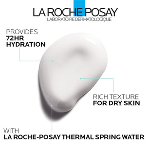 La Roche - Posay Hydraphase HA Rich, Hyaluronic Acid Face Moisturizer for Dry Skin with 72HR Hydration, Oil Free & Non - Comedogenic, 50 ML , 1.69 fl. oz. - 7DAY'S