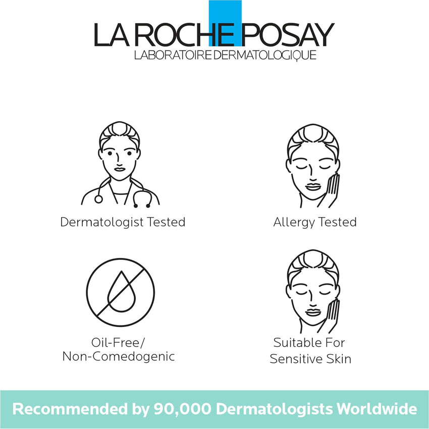 La Roche - Posay Hydraphase HA Rich, Hyaluronic Acid Face Moisturizer for Dry Skin with 72HR Hydration, Oil Free & Non - Comedogenic, 50 ML , 1.69 fl. oz. - 7DAY'S