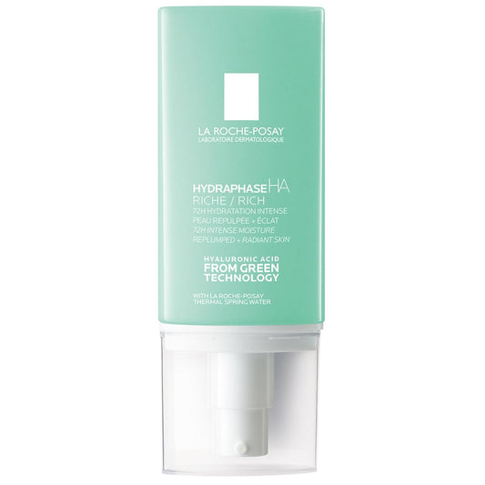 La Roche - Posay Hydraphase HA Rich, Hyaluronic Acid Face Moisturizer for Dry Skin with 72HR Hydration, Oil Free & Non - Comedogenic, 50 ML , 1.69 fl. oz. - 7DAY'S
