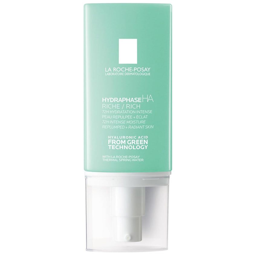 La Roche - Posay Hydraphase HA Rich, Hyaluronic Acid Face Moisturizer for Dry Skin with 72HR Hydration, Oil Free & Non - Comedogenic, 50 ML , 1.69 fl. oz. - 7DAY'S