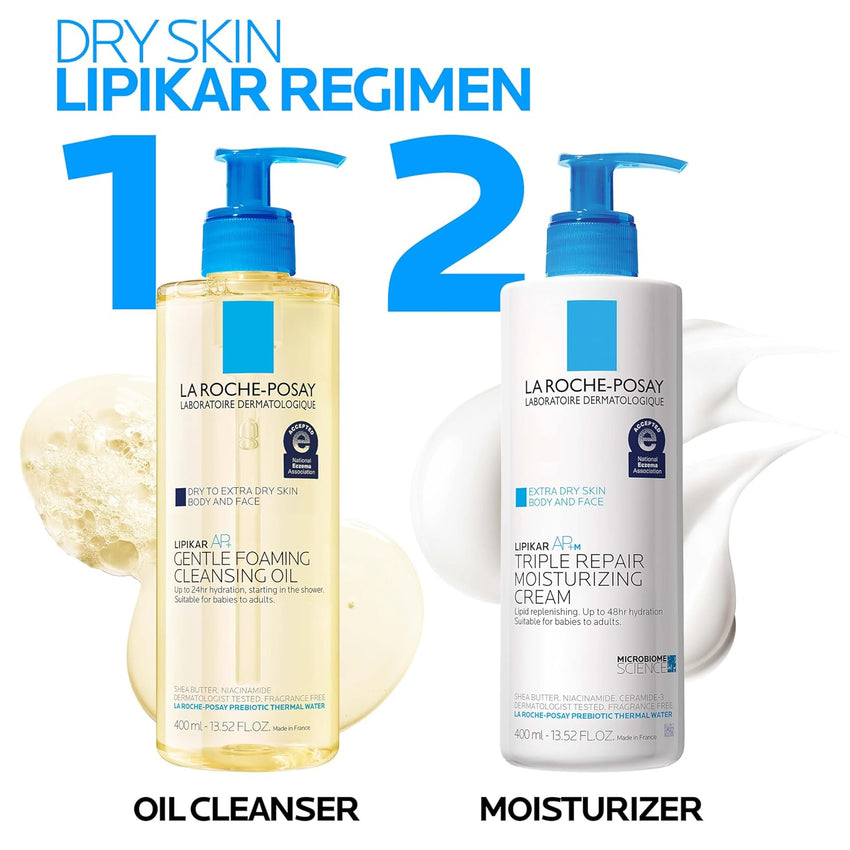 La Roche - Posay Lipikar AP+ Triple Repair Moisturizing Cream | Face & Body Lotion For Dry Skin | Shea Butter & Niacinamide Moisturizer | Gentle Face & Body Cream For Dry, Rough & Sensitive Skin - 7DAY'S