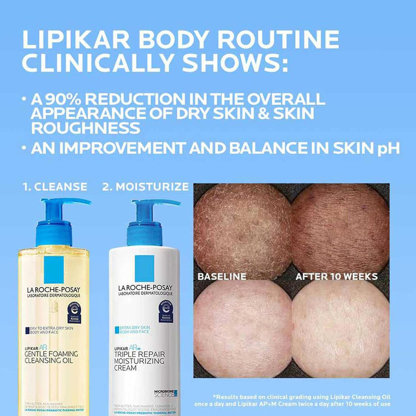 La Roche - Posay Lipikar AP+ Triple Repair Moisturizing Cream | Face & Body Lotion For Dry Skin | Shea Butter & Niacinamide Moisturizer | Gentle Face & Body Cream For Dry, Rough & Sensitive Skin - 7DAY'S