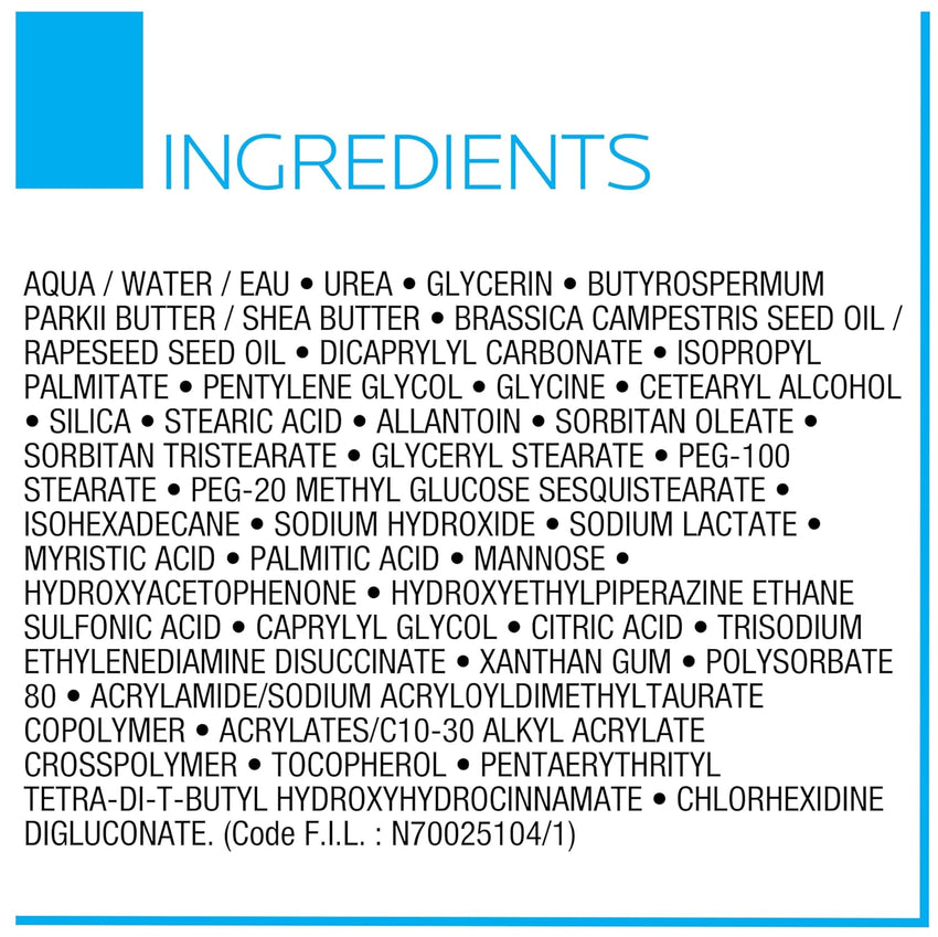 La Roche - Posay Lipikar Urea 10% Roughness Smoothing Lotion, Body Lotion For Dry Skin With 10% Urea + Shea Butter + Allantoin, Rough And Bumpy Skin Lotion, Softens & Smooths Skin With 1 Application - 7DAY'S