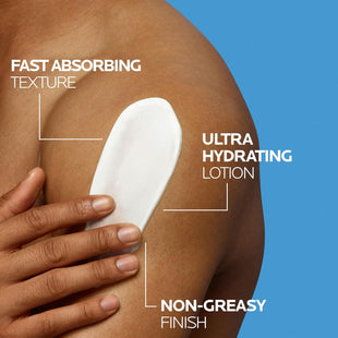 La Roche - Posay Lipikar Urea 10% Roughness Smoothing Lotion, Body Lotion For Dry Skin With 10% Urea + Shea Butter + Allantoin, Rough And Bumpy Skin Lotion, Softens & Smooths Skin With 1 Application - 7DAY'S