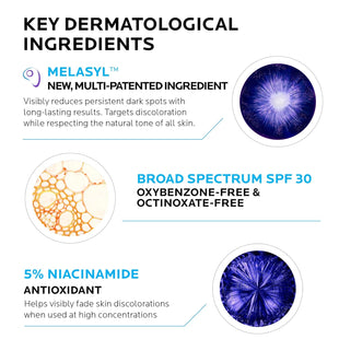 La Roche - Posay Mela B3 UV Daily Sunscreen, Face Moisturizer With SPF 30 + Anti - Aging Melasyl + 5% Niacinamide, Helps Correct & Protect From Sun Damage, Face Sunscreen With No White Cast, 40ML - 7DAY'S