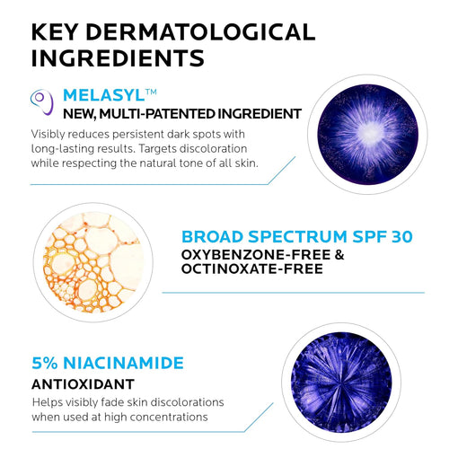 La Roche - Posay Mela B3 UV Daily Sunscreen, Face Moisturizer With SPF 30 + Anti - Aging Melasyl + 5% Niacinamide, Helps Correct & Protect From Sun Damage, Face Sunscreen With No White Cast, 40ML - 7DAY'S