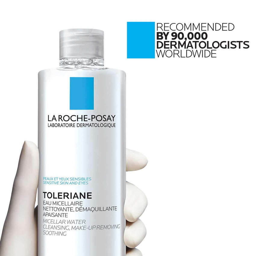 La Roche - Posay Micellar Cleansing Water for Sensitive Skin, Micellar Water Makeup Remover, Cleanses and Hydrates Skin, Gentle Face Toner, Oil Free - 7DAY'S