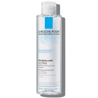 La Roche - Posay Micellar Cleansing Water for Sensitive Skin, Micellar Water Makeup Remover, Cleanses and Hydrates Skin, Gentle Face Toner, Oil Free - 7DAY'S