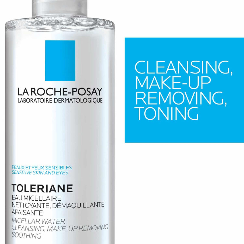La Roche - Posay Micellar Cleansing Water for Sensitive Skin, Micellar Water Makeup Remover, Cleanses and Hydrates Skin, Gentle Face Toner, Oil Free - 7DAY'S