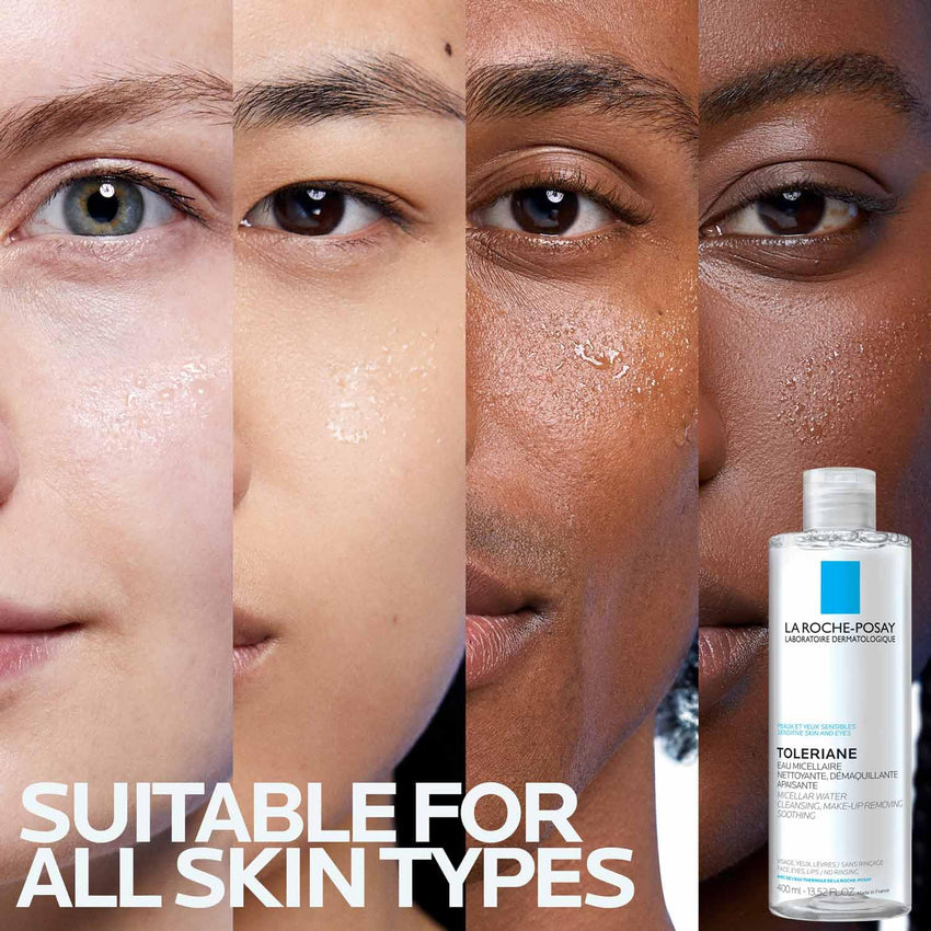 La Roche - Posay Micellar Cleansing Water for Sensitive Skin, Micellar Water Makeup Remover, Cleanses and Hydrates Skin, Gentle Face Toner, Oil Free - 7DAY'S