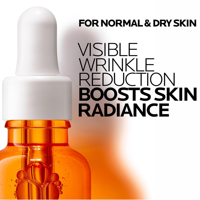 La Roche - Posay Pure 12% Vitamin C Serum For Face With Hyaluronic Acid & Salicylic Acid, Hydrating Face Serum, Boost Radiance & Reduce Wrinkles, 2 Formulas for Normal or Oily Skin Control - 7DAY'S