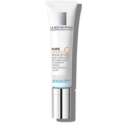La Roche - Posay Redermic C Pure Vitamin C Eye Cream with Hyaluronic Acid to Reduce Wrinkles for Anti - Aging Effect, 0.5 Fl Oz (Pack of 1) - 7DAY'S